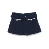 Self-portrait Navy Boucle Culotte Skirt