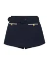 Self-portrait Navy Boucle Culotte Skirt