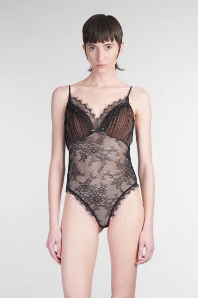 SELF-PORTRAIT BODY IN BLACK POLYAMIDE