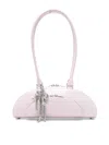 Self-portrait Curved Charm Shoulder Bag In Pink