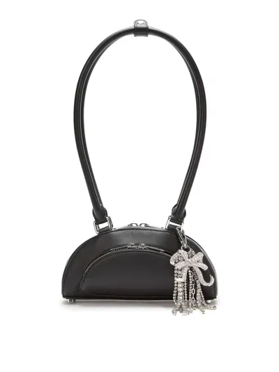 Self-portrait Leather Shoulder Bag With Charms