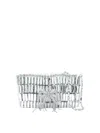 Self-portrait Silver Mini Crystals Bow Shoulder Bag In Silver
