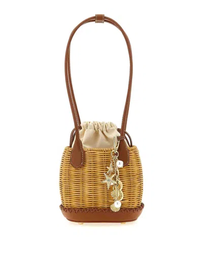 Self-portrait Rattan Charm Shoulder Bag Shoulder Bag