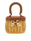Self-portrait Rattan Bow Basket Handbag