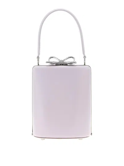 Self-portrait Lilac Leather Mini Bow Handbag