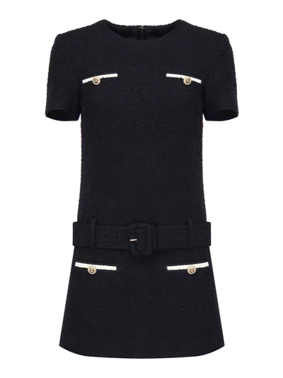 SELF-PORTRAIT BOUCL MINI DRESS