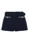 Self-portrait Navy Boucle Culotte Skirt