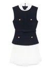 Self-portrait Chiffon Mini Dress - Women's - Polyamide/polyester/acrylic/polyesterwool In Black