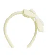 Self-portrait Boucle Bow Headband In White
