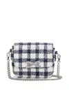 Self-portrait Bouclé Check-pattern Shoulder Bag In Multi