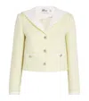 Self-portrait Yellow Wool Blend Bouclé Jacket