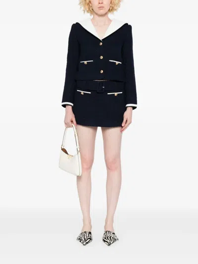 SELF-PORTRAIT BOUCLÉ CROPPED JACKET