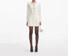 Self-portrait Boucle Diamante Mini Dress In Cream