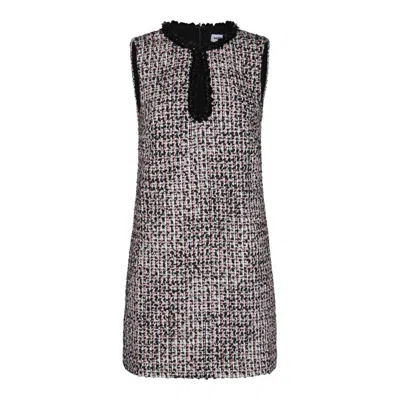 SELF-PORTRAIT BOUCLE EMBELLISHED MINI DRESS