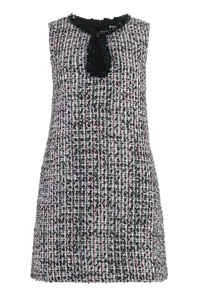 SELF-PORTRAIT SELF-PORTRAIT BOUCLÈ KNITTED DRESS