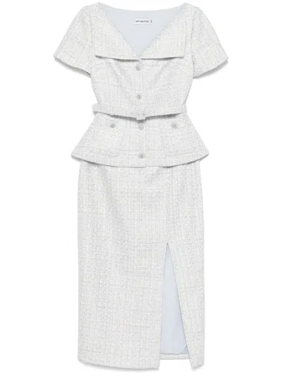 SELF-PORTRAIT BOUCLÉ MIDI DRESS