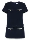 Self-portrait Textured Boucle Mini Dress
