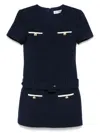 Self-portrait Textured Boucle Mini Dress