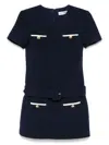Self-portrait Textured Boucle Mini Dress