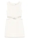 Self-portrait Bouclé Mini Dress In Neutrals