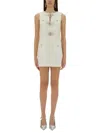 Self-portrait Bouclé Mini Dress With Bow