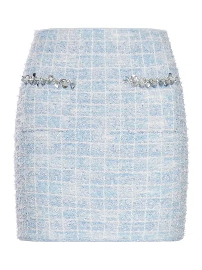 SELF-PORTRAIT BOUCLE MINI SKIRT
