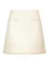 Self-portrait Boucle Mini Skirt In Neutral