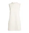 Self-portrait Boucle Mini Dress With Pearls In Ivory