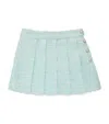 Self-portrait Self Portrait Girls Boucle Flower Sequin Skirt In Blue