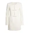 Self-portrait Tailored Bow Mini Dress In Ivory