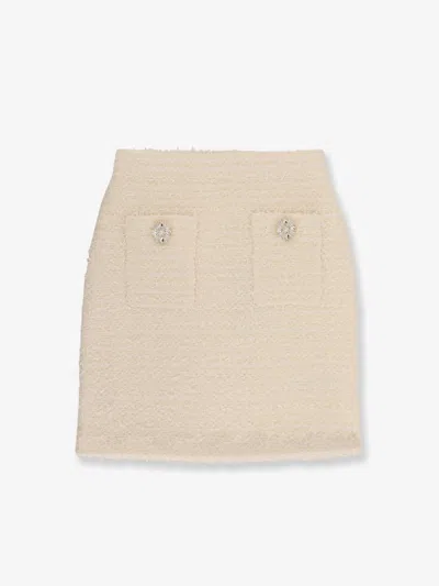 SELF-PORTRAIT BOUCLÉ SKIRT