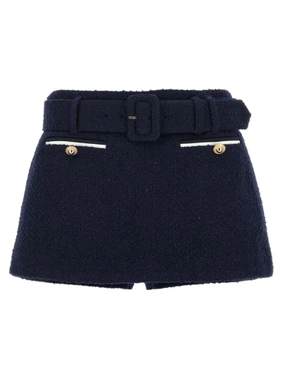 SELF-PORTRAIT SELF-PORTRAIT BOUCLÉ WOOL SKORT