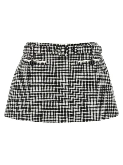 SELF-PORTRAIT BOUCLÉ WOOL SKORT