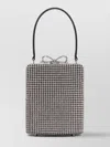 Self-portrait Bow And Rhinestone Tote Bag In Neutrals
