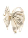 Self-portrait Bow-appliqué Head Band In Gold