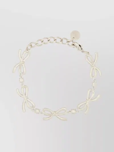 Self-portrait Bow Chain Link Bracelets