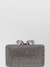 Self-portrait Bow Small Crystal-embellished Clutch