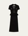 Self-portrait Self Portrait Women Bow Crochet Midi Dress In Black