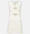 Self-portrait Self Portrait Bouclé Short Dress In Cream