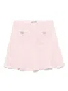 Self-portrait Knitted Mini Skirt In 粉色