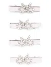 Self-portrait Bow Detail Hair Clips In Pink
