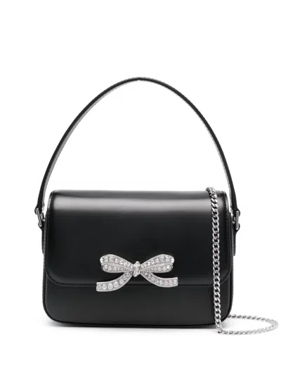 SELF-PORTRAIT BOW-DETAIL LEATHER CROSS BODY BAG