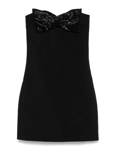 SELF-PORTRAIT BOW DETAIL MINI DRESS