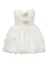 Self-portrait Bow-detail Organza Mini Dress