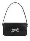 Self-portrait Self Portrait Smooth Leather Baguette Handbag In Black