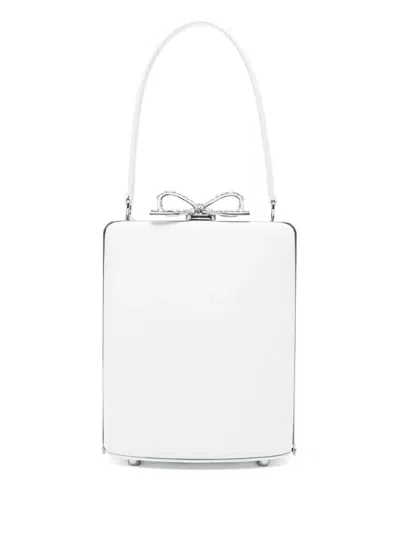 Self-portrait Tote Bag Mit Schleifendetail In Weiss