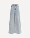 Self-portrait Light Blue Diamante Bow Jeans In Blue