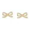Self-portrait Bow Earrings In Gold