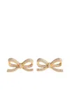 Self-portrait Earrings With Peg And With Crystals Jewels Gold In Gold