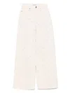 Self-portrait Jeans With Decoration In Neutrals